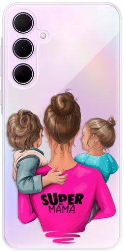 iSaprio Super Mama - Boy and Girl for Samsung Galaxy A35 5G - Phone Cover - Main image
