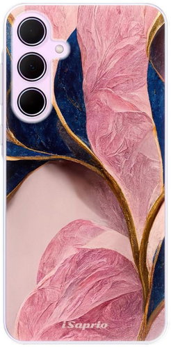 iSaprio Pink Blue Leaves pro Samsung Galaxy A35 5G - Phone Cover - Main image