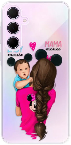iSaprio Mama Mouse Brunette and Boy pro Samsung Galaxy A55 5G - Phone Cover - Main image