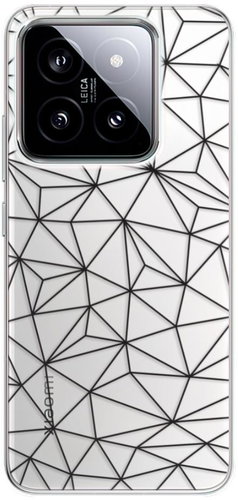 iSaprio Abstract Triangles 03 - black - Xiaomi 14 - Phone Cover - Main image