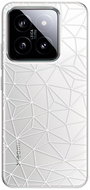 iSaprio Abstract Triangles 03 - white - Xiaomi 14 - Kryt na mobil
