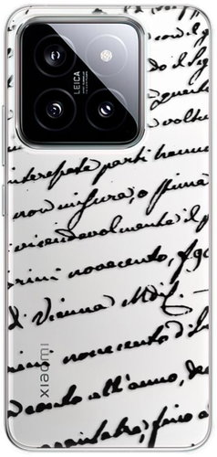 iSaprio Handwriting 01 - black - Xiaomi 14 - Phone Cover - Main image