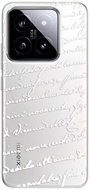 iSaprio Handwriting 01 - white - Xiaomi 14 - Phone Cover