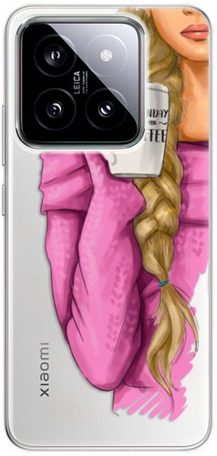 iSaprio My Coffe and Blond Girl - Xiaomi 14 - Phone Cover - Main image
