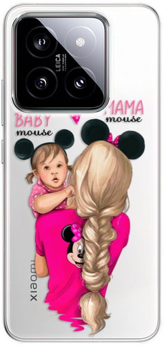 iSaprio Mama Mouse Blond and Girl - Xiaomi 14 - Phone Cover - Main image