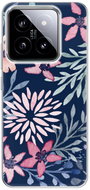 iSaprio Leaves on Blue - Xiaomi 14 - Phone Cover