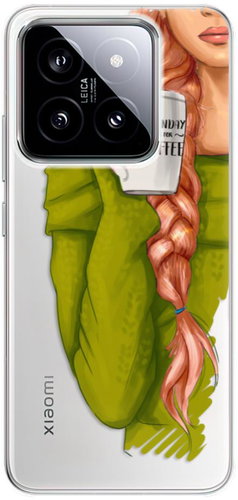 iSaprio My Coffe and Redhead Girl - Xiaomi 14 - Phone Cover - Main image