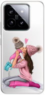 iSaprio Kissing Mom - Brunette and Girl - Xiaomi 14 - Phone Cover