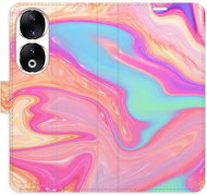 iSaprio Flip pouzdro Abstract Paint 07 pro Honor 90 5G - Phone Case