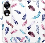 iSaprio Flip pouzdro Colorful Feathers pro Honor 90 5G - Phone Case