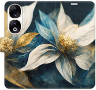 iSaprio Flip pouzdro Gold Flowers pro Honor 90 5G - Phone Case