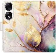 iSaprio Flip pouzdro Gold Leaves 02 pro Honor 90 5G - Phone Case