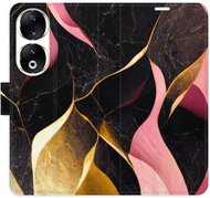 iSaprio Flip pouzdro Gold Pink Marble 02 pro Honor 90 5G - Phone Case