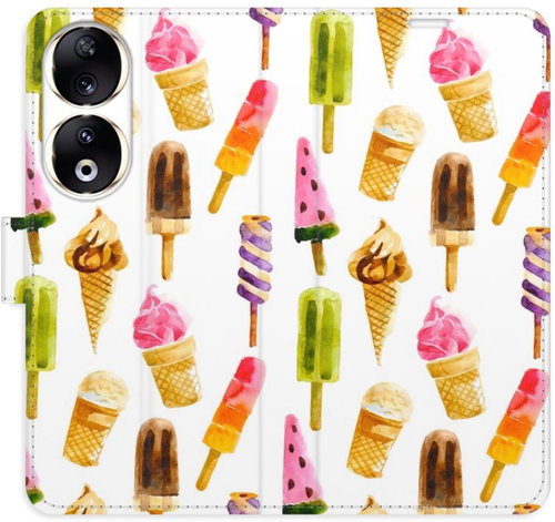 iSaprio Flip pouzdro Ice Cream Pattern pro Honor 90 5G - Phone Case - Main image