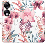 iSaprio Flip pouzdro Pink Flowers 02 pro Honor 90 5G - Phone Case