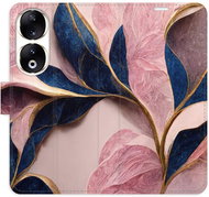 iSaprio Flip pouzdro Pink Leaves pro Honor 90 5G - Phone Case