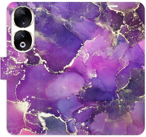 iSaprio Flip pouzdro Purple Marble pro Honor 90 5G - Phone Case - Main image