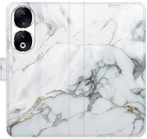 iSaprio Flip pouzdro SilverMarble 15 pro Honor 90 5G - Phone Case - Main image