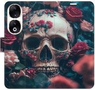 iSaprio Flip pouzdro Skull in Roses 02 pro Honor 90 5G - Phone Case