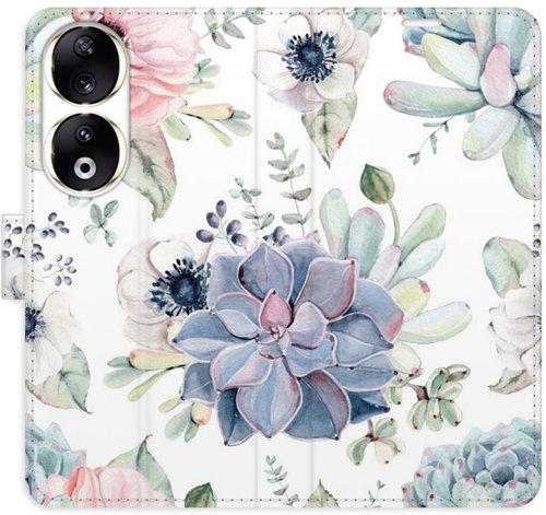 iSaprio Flip pouzdro Succulents pro Honor 90 5G - Phone Case - Main image