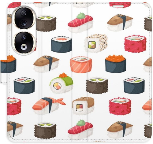 iSaprio Flip pouzdro Sushi Pattern 02 pro Honor 90 5G - Phone Case - Main image