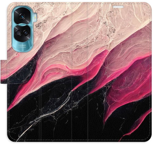 iSaprio Flip Case BlackPink Marble for Honor 90 Lite 5G - Phone Case - Main image