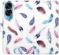iSaprio Flip case Colorful Feathers for Honor 90 Lite 5G - Phone Case