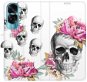 iSaprio Flip pouzdro Crazy Skull pro Honor 90 Lite 5G - Phone Case