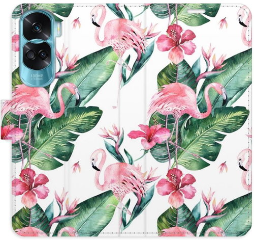 iSaprio Flip pouzdro Flamingos Pattern pro Honor 90 Lite 5G - Phone Case - Main image