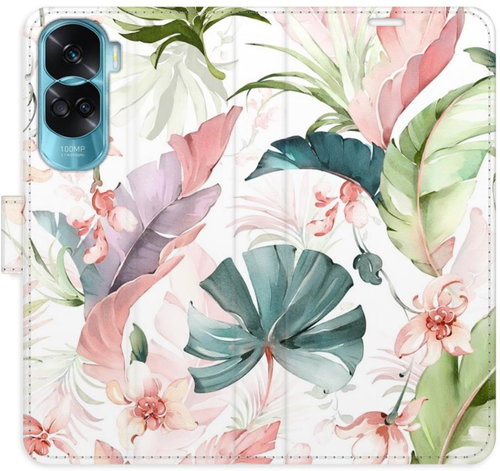 iSaprio Flip pouzdro Flower Pattern 07 pro Honor 90 Lite 5G - Phone Case - Main image