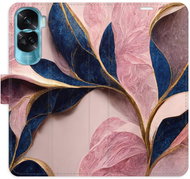 iSaprio Flip pouzdro Pink Leaves pro Honor 90 Lite 5G - Phone Case