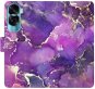 iSaprio Flip pouzdro Purple Marble pro Honor 90 Lite 5G - Phone Case