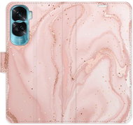 iSaprio Flip pouzdro RoseGold Marble pro Honor 90 Lite 5G - Phone Case
