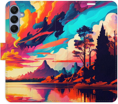 iSaprio Flip case Colorful Mountains 02 for Samsung Galaxy A25 5G - Phone Case - Main image