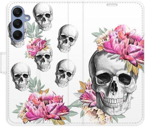 iSaprio Flip case Crazy Skull for Samsung Galaxy A25 5G - Phone Case - Main image