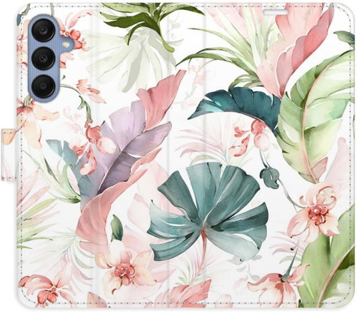 iSaprio Flip Case Flower Pattern 07 for Samsung Galaxy A25 5G - Phone Case - Main image