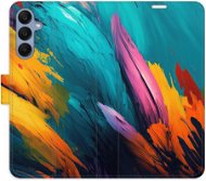 iSaprio Flip pouzdro Orange Paint 02 pro Samsung Galaxy A25 5G - Phone Case