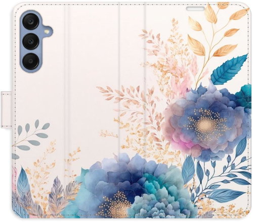 iSaprio Flip case Ornamental Flowers 03 for Samsung Galaxy A25 5G - Phone Case - Main image