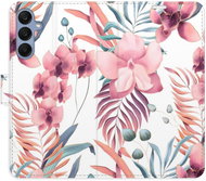 iSaprio Flip pouzdro Pink Flowers 02 pro Samsung Galaxy A25 5G - Phone Case