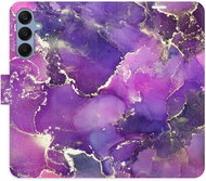 iSaprio Flip Case Purple Marble for Samsung Galaxy A25 5G - Phone Case