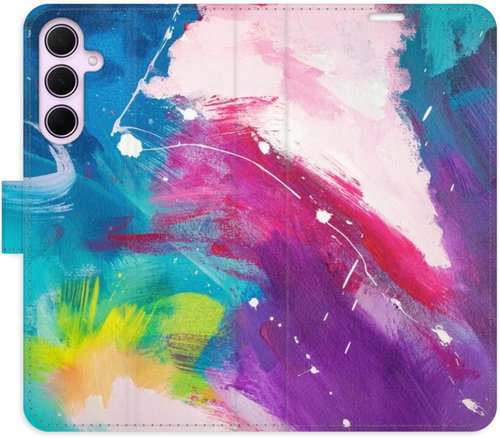 iSaprio Flip Case Abstract Paint 05 for Samsung Galaxy A35 5G - Phone Case - Main image