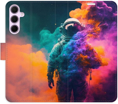 iSaprio Flip case Astronaut in Colours 02 for Samsung Galaxy A35 5G - Phone Case - Main image