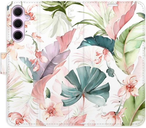 iSaprio Flip pouzdro Flower Pattern 07 pro Samsung Galaxy A35 5G - Phone Case - Main image