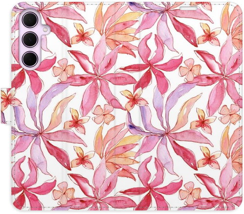 iSaprio Flip pouzdro Flower Pattern 10 pro Samsung Galaxy A35 5G - Phone Case - Main image