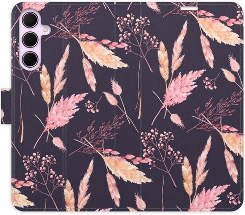 iSaprio Flip case Ornamental Flowers 02 for Samsung Galaxy A35 5G - Phone Case - Main image