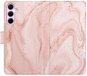iSaprio Flip pouzdro RoseGold Marble pro Samsung Galaxy A35 5G - Phone Case