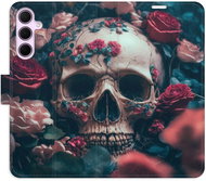 iSaprio Flip case Skull in Roses 02 for Samsung Galaxy A35 5G - Phone Case