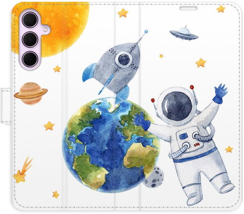 iSaprio Flip pouzdro Space 06 pro Samsung Galaxy A35 5G - Phone Case - Main image