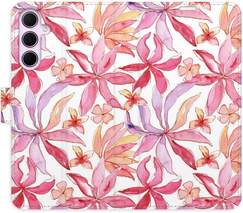 iSaprio Flip pouzdro Flower Pattern 10 pro Samsung Galaxy A55 5G - Phone Case - Main image