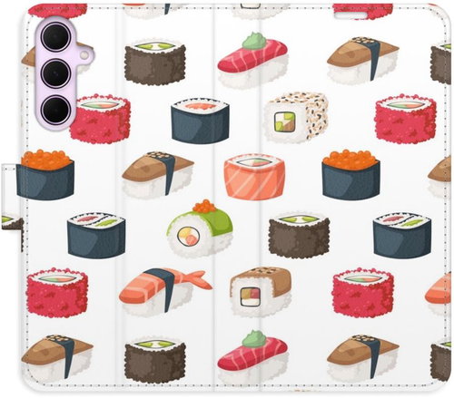 iSaprio Flip pouzdro Sushi Pattern 02 pro Samsung Galaxy A55 5G - Phone Case - Main image